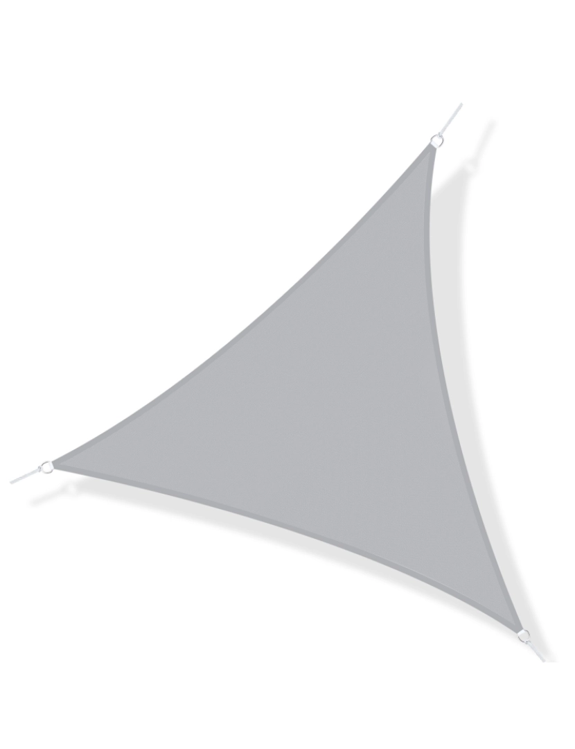 Outsunny - Vela de Sombra Triangular 500x500x500cm cor cinzento 840-139