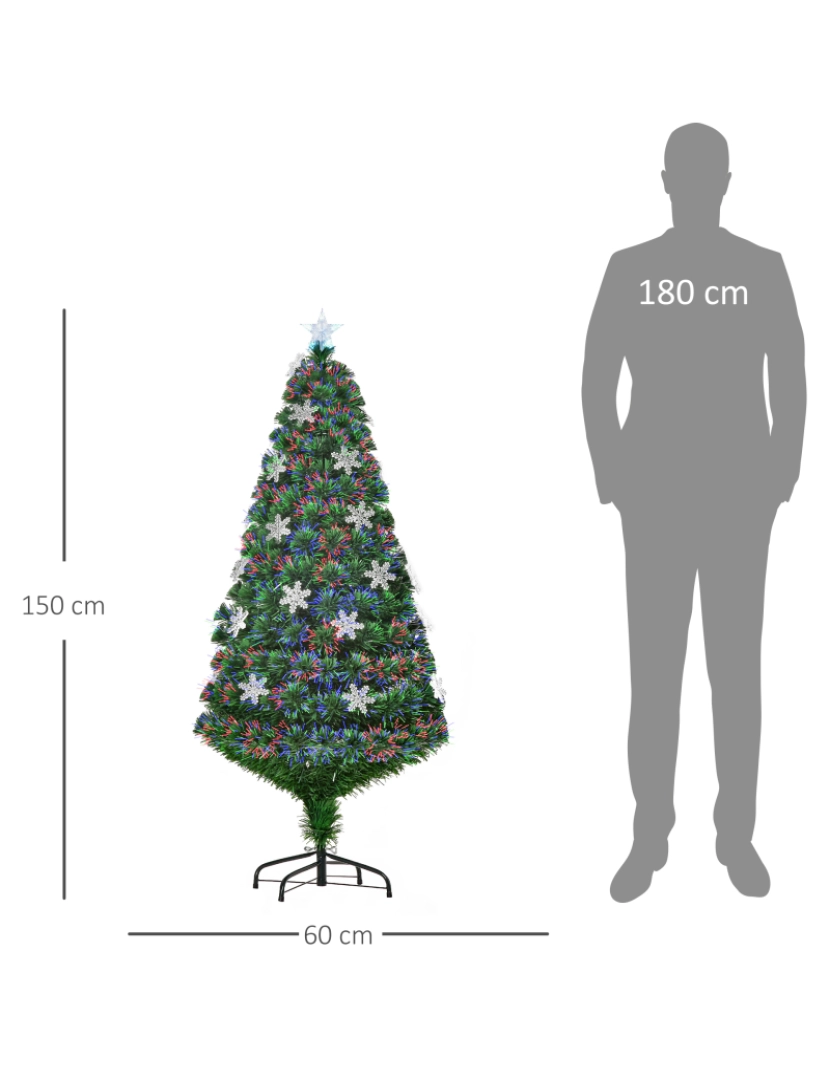 imagem de Árvore de Natal Φ60x150cm 02-07933