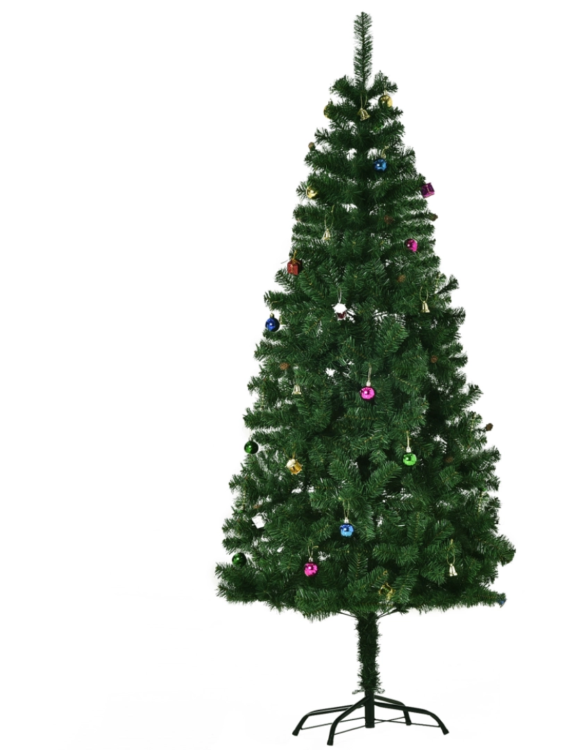imagem de Árvore de Natal Artificial Φ80x180cm cor verde 02-03551
