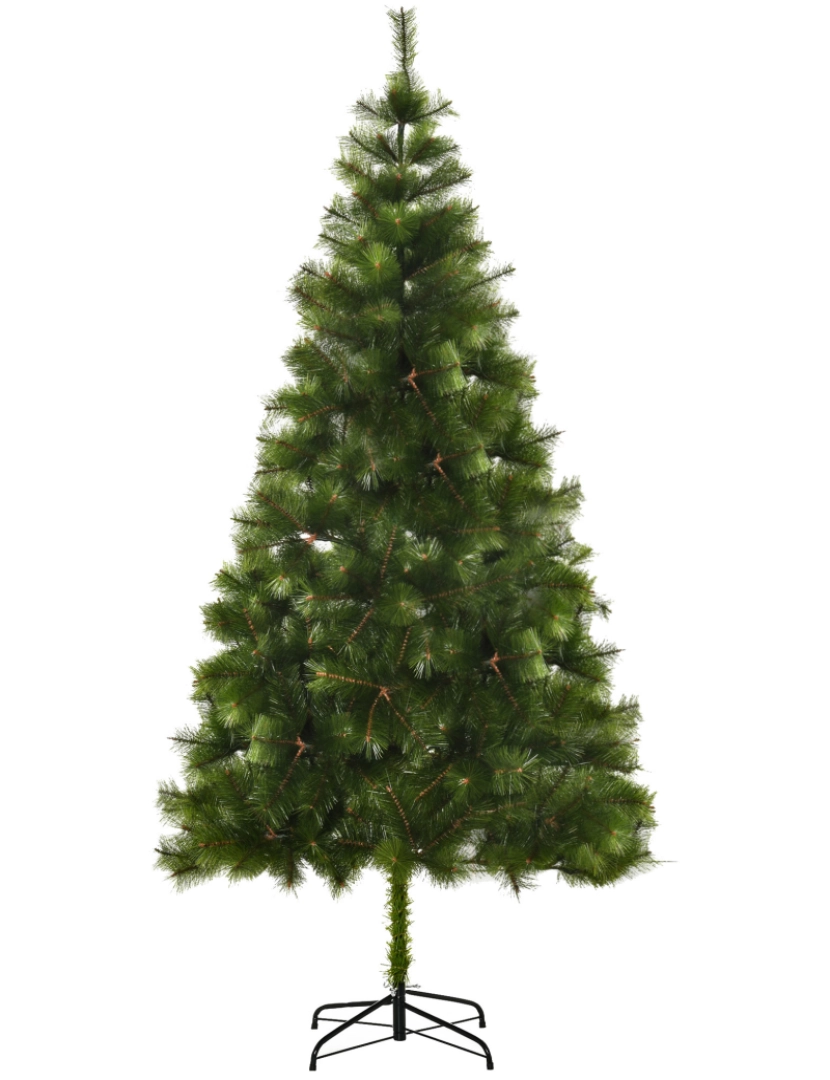 imagem de Árvore de Natal Artificial 90x90x210cm cor verde 830-1371