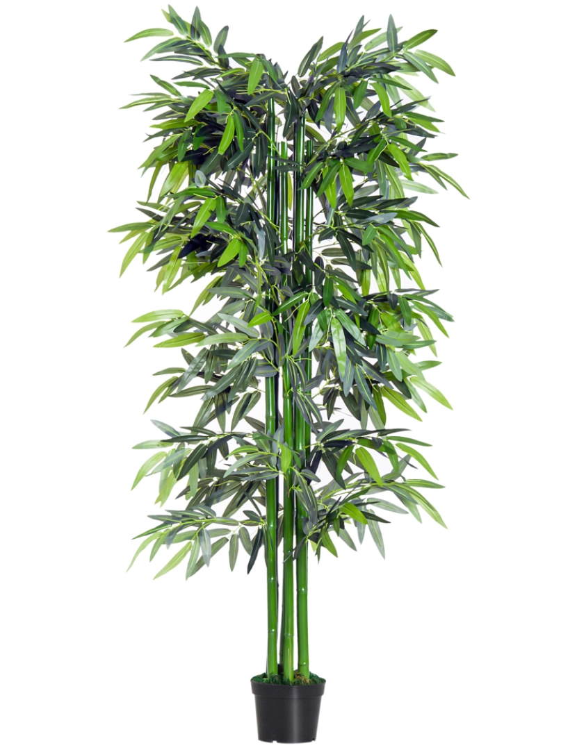 Outsunny - Bambú Artificial Ø20x180cm cor verde 844-196