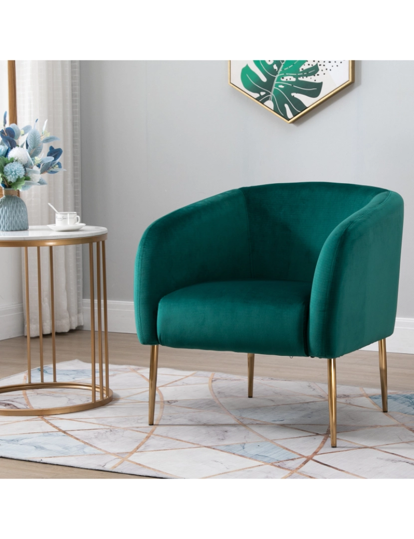imagem de Cadeira de banheira 75x74x76cm cor verde 833-939GN2
