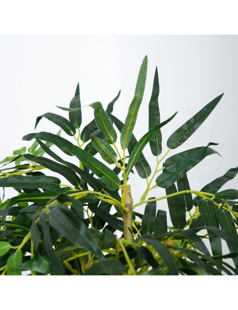 imagem de Árvore de bambu artificial 18x18x150cm cor verde 844-3446
