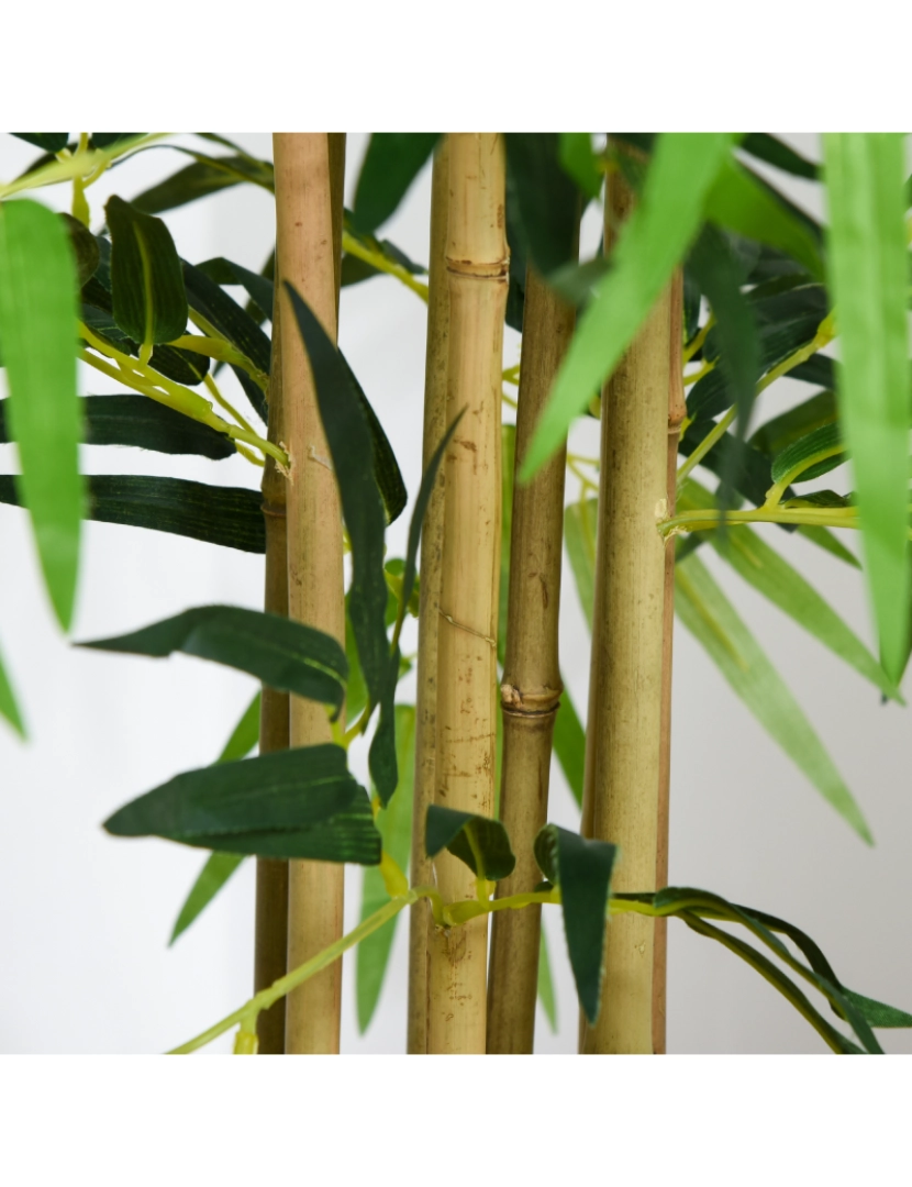 imagem de Árvore de bambu artificial 18x18x150cm cor verde 844-3447
