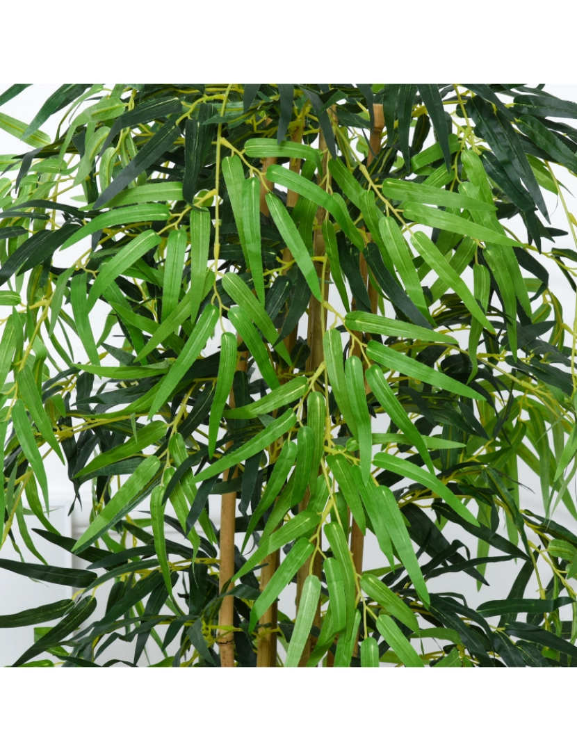 imagem de Árvore de bambu artificial 18x18x150cm cor verde 844-3448
