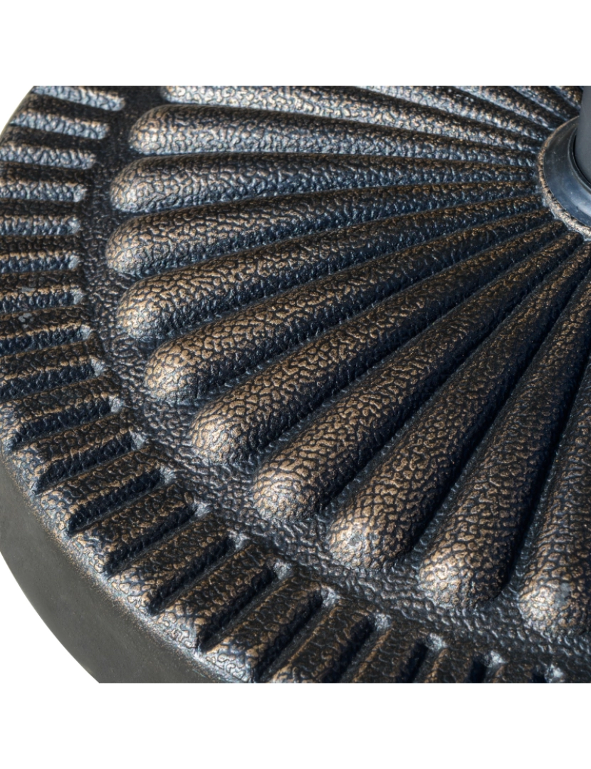 imagem de Base para Chapéu de Sol Φ44x33cm cor preto e bronze 84D-1918