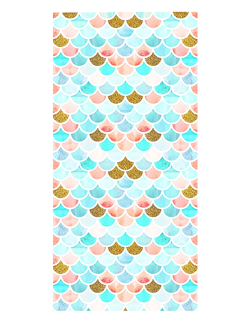 imagem de DAM. Toalha anti-areia 160x80 cm 205 GSM. Projeto de escala multicolorida.1