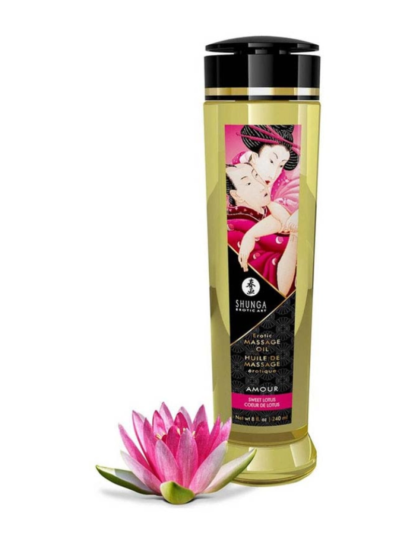 foto 1 de Óleo de Massagem Flor de Lótus Amour Shunga (240 ml)