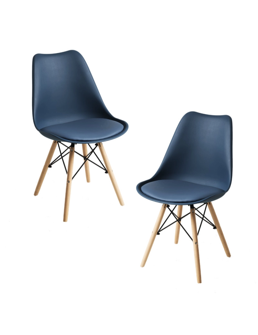 Presentes Miguel - Pack 2 Cadeiras Tilsen - Azul Petróleo