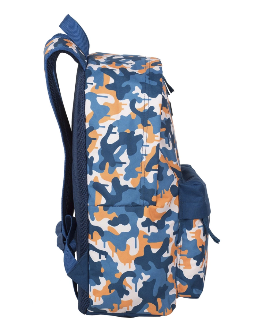 imagem de DAM. Mochila americana Fortnite Blue Camo. Compartimento para portátil.2