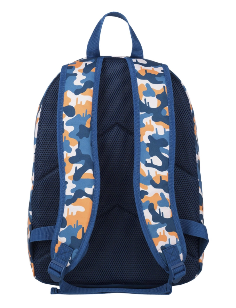 imagem de DAM. Mochila americana Fortnite Blue Camo. Compartimento para portátil.3