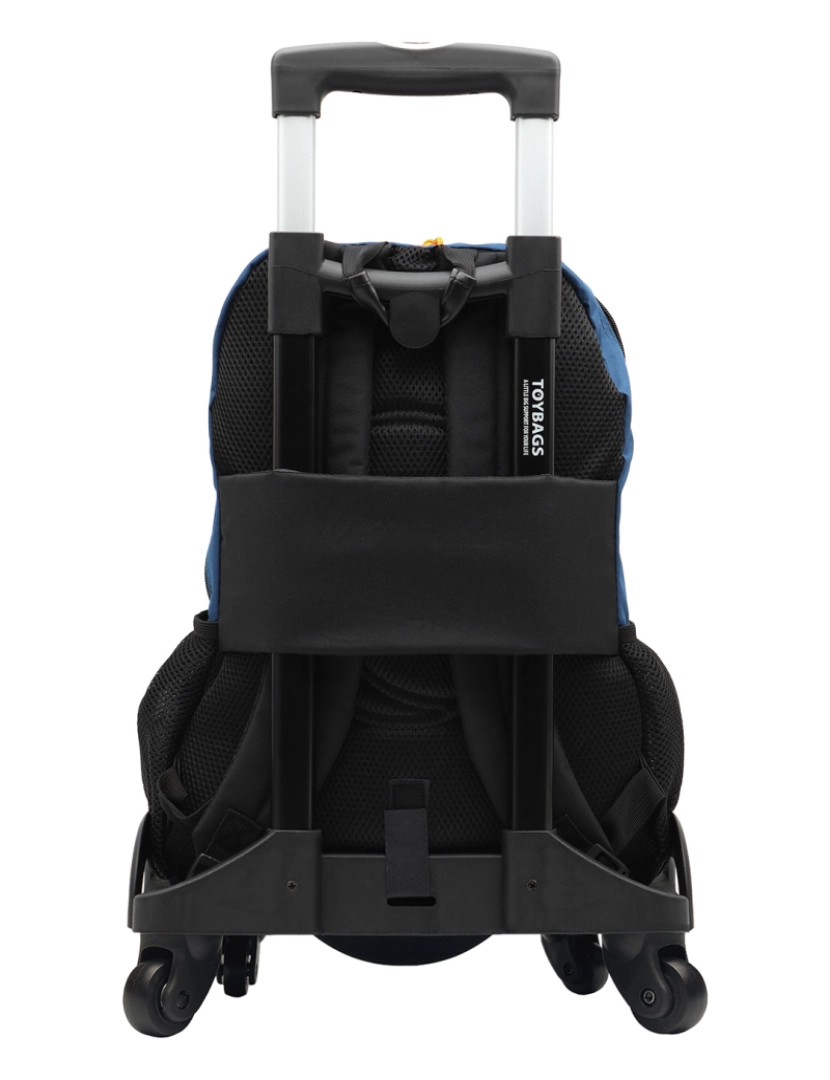 imagem de DAM. Mochila principal + trolley de compartimento duplo Naruto com proteção lateral e batente frontal, 4 rodas multidirecionais.2