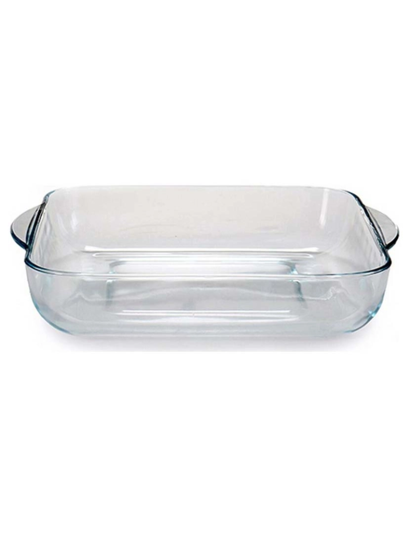 Borosilicato - Conjunto Tabuleiros Cozinha Transparente Vidro De Borosilicato 2 Pcs