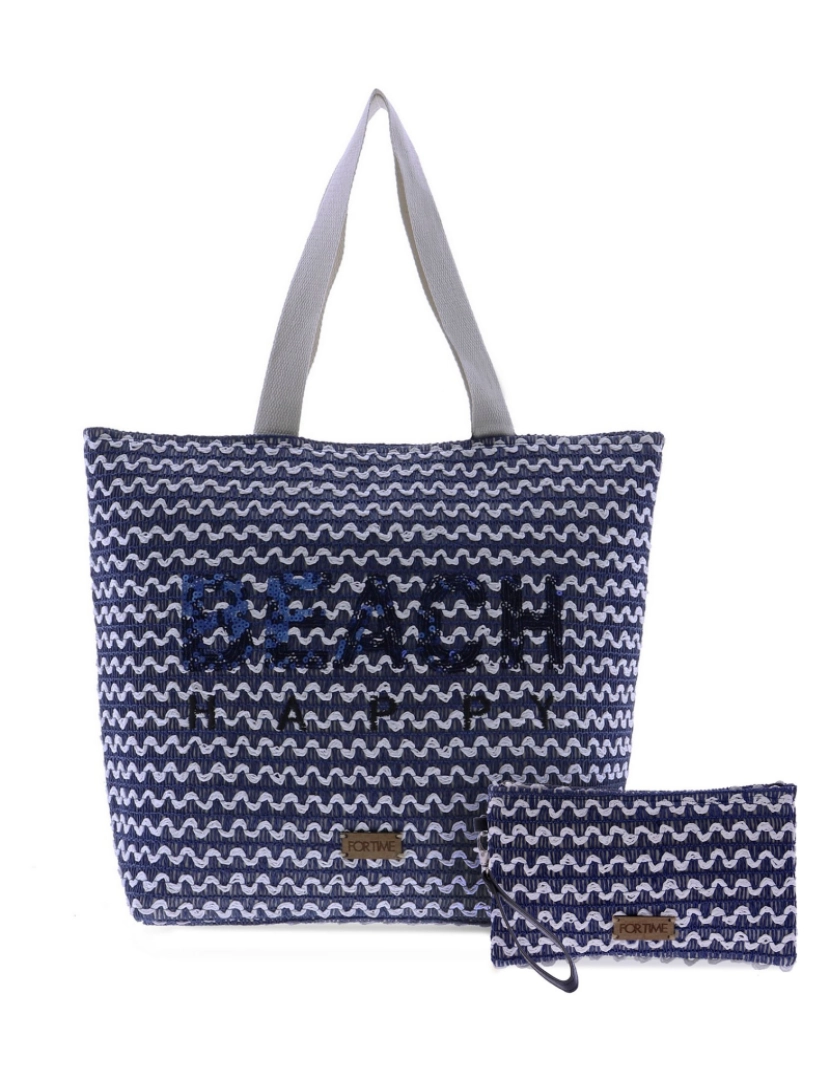 For Time - Pack Beach Bag e Needer para as mulheres para o tempo Sol De Rafia