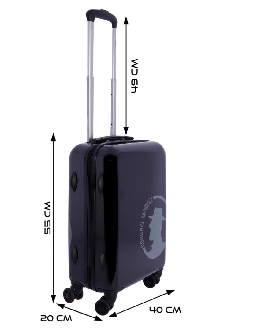 imagem de Coronel Tapioca - Cabin Travel Suits - 55X40X20 - Cabin Suitcase resistente2