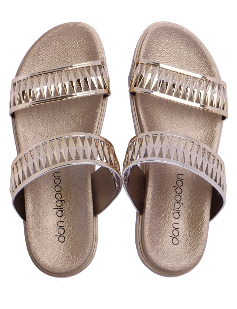 imagem de Chanclas para mulher Don Algodon Cannes Gold4