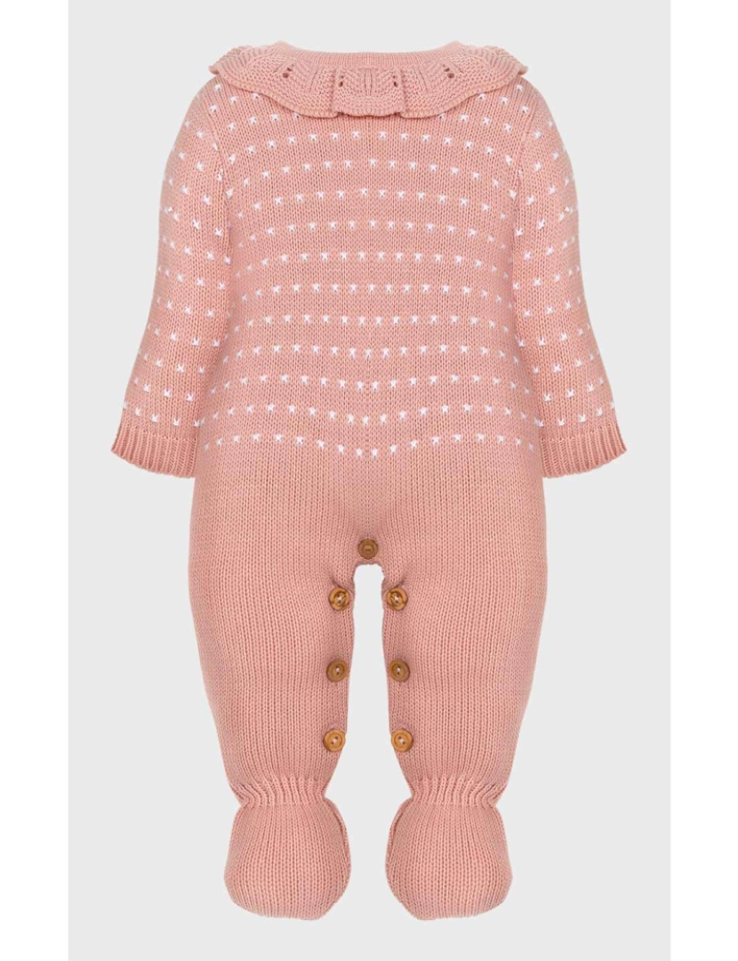 Minhon - Babygrow tricotado gola de folho