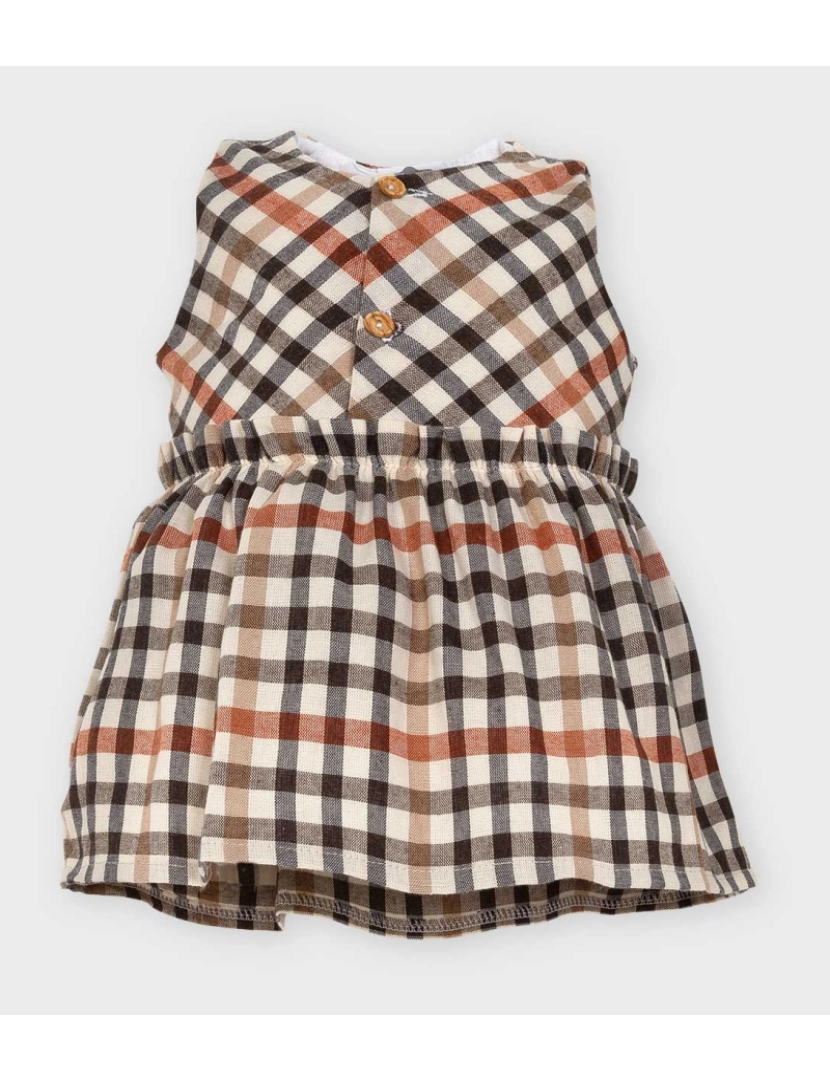 Vestido xadrez sem deals manga