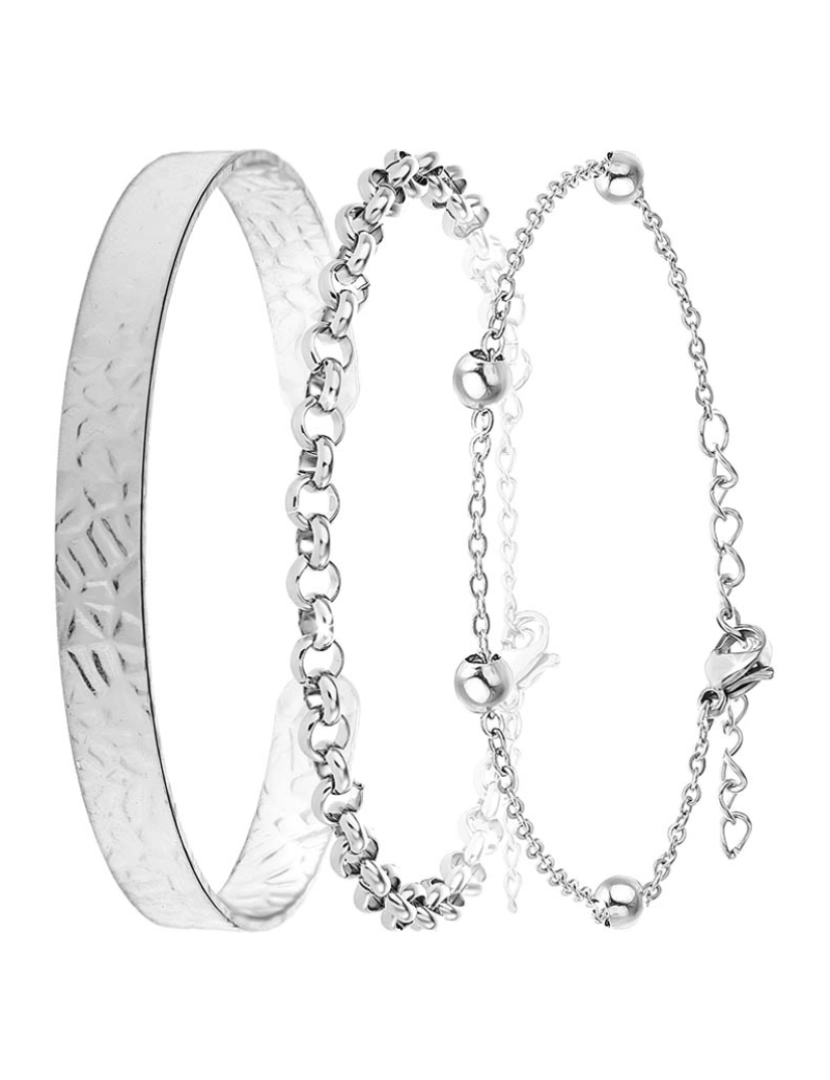 SC Crystal - Conjunto de 3 pulseiras Cristal