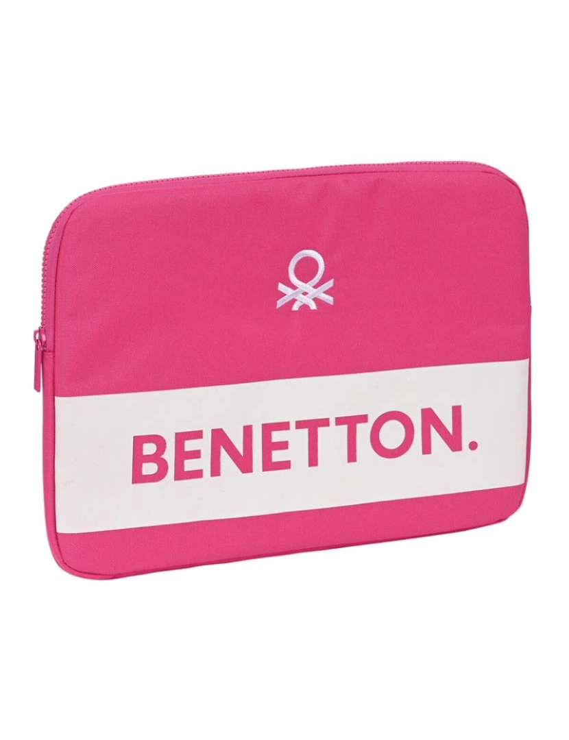 Benetton - Funda para Portátil Benetton Raspberry Fucsia (34 x 25 x 2 cm)