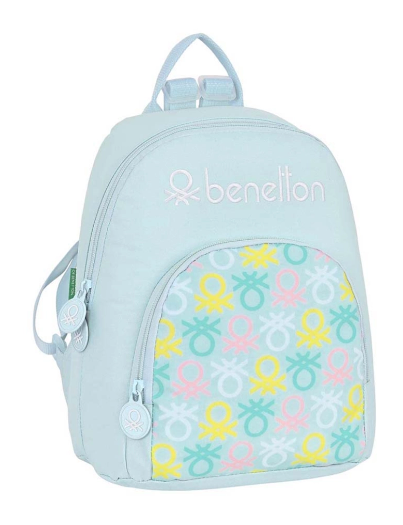 Benetton - Mochila Infantil Benetton Fantasy Mini Celeste (25 x 30 x 13 cm)