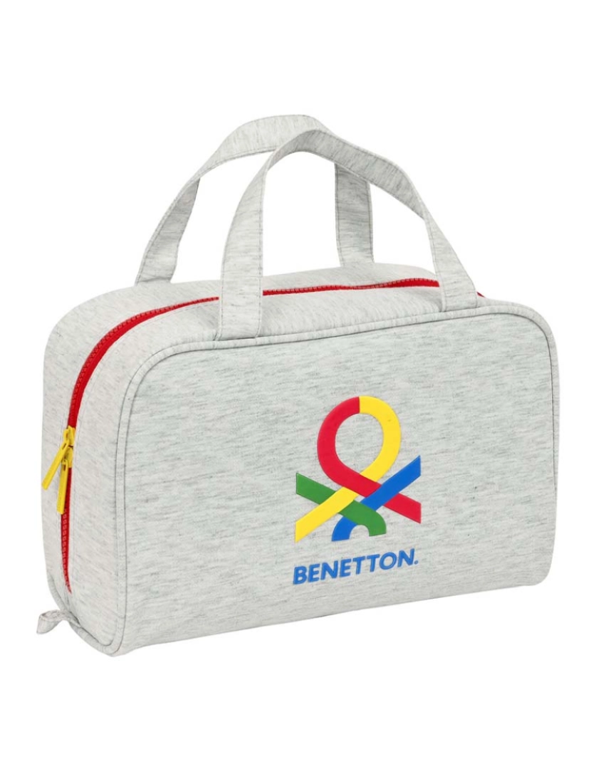 Benetton - Bolsa Escolar Benetton Pop Cinza (31 x 14 x 19 cm)