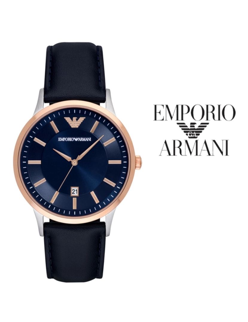 Armani - Relógio Armani Emporio Renato Homem Azul