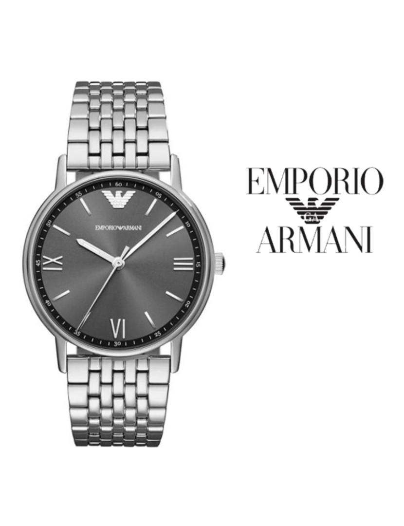 Armani - Relógio Emporio Armani Homem Prateado