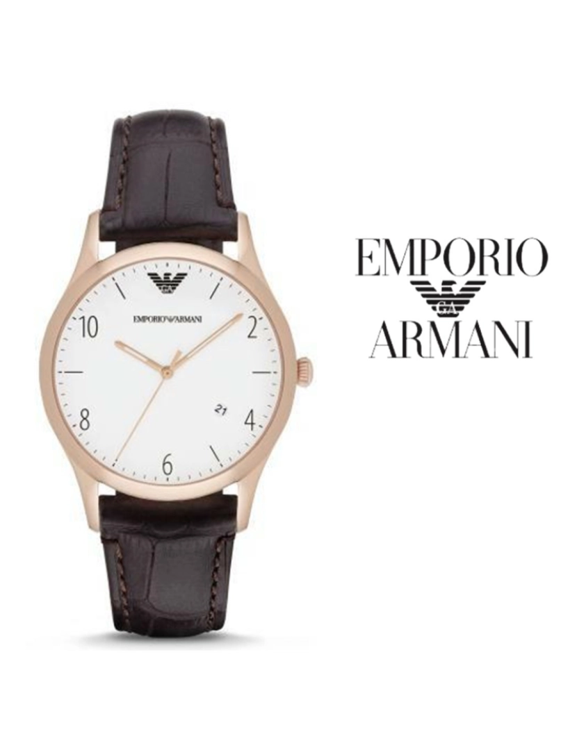 Armani - Relógio Emporio Armani Castanho 