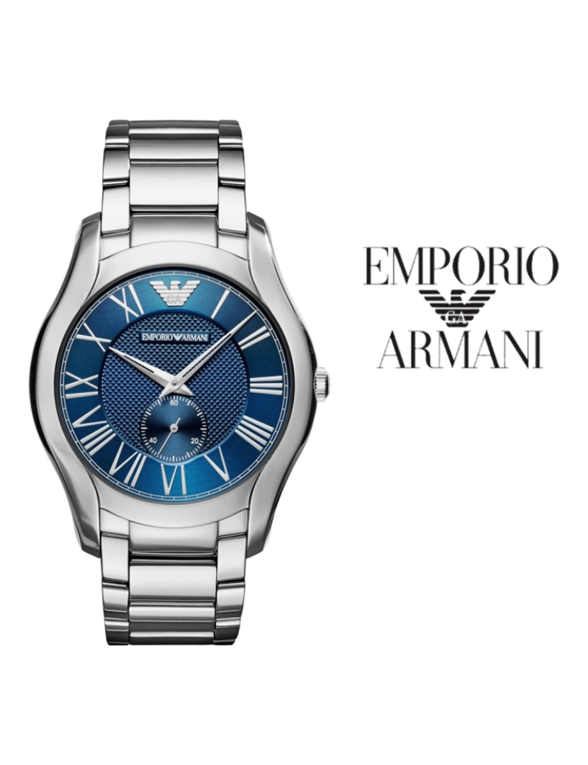Armani - Relógio Armani Homem Prateado e Azul 