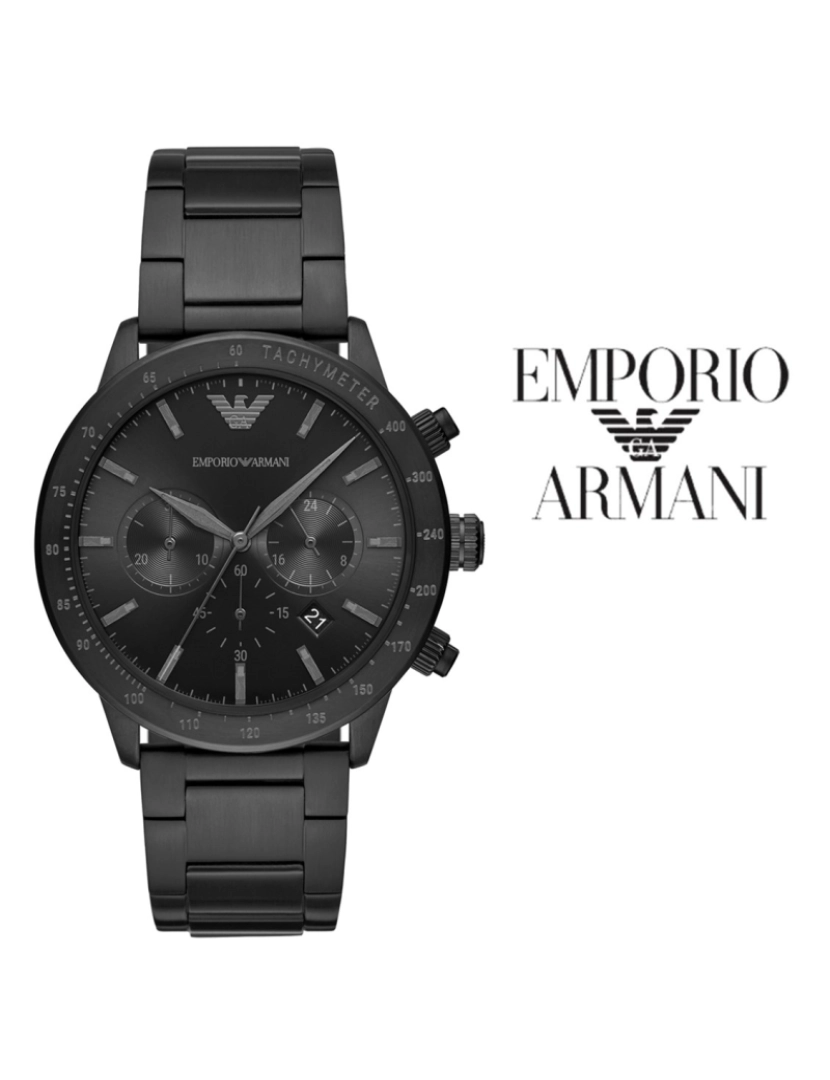 Armani - Relógio Emporio Preto 