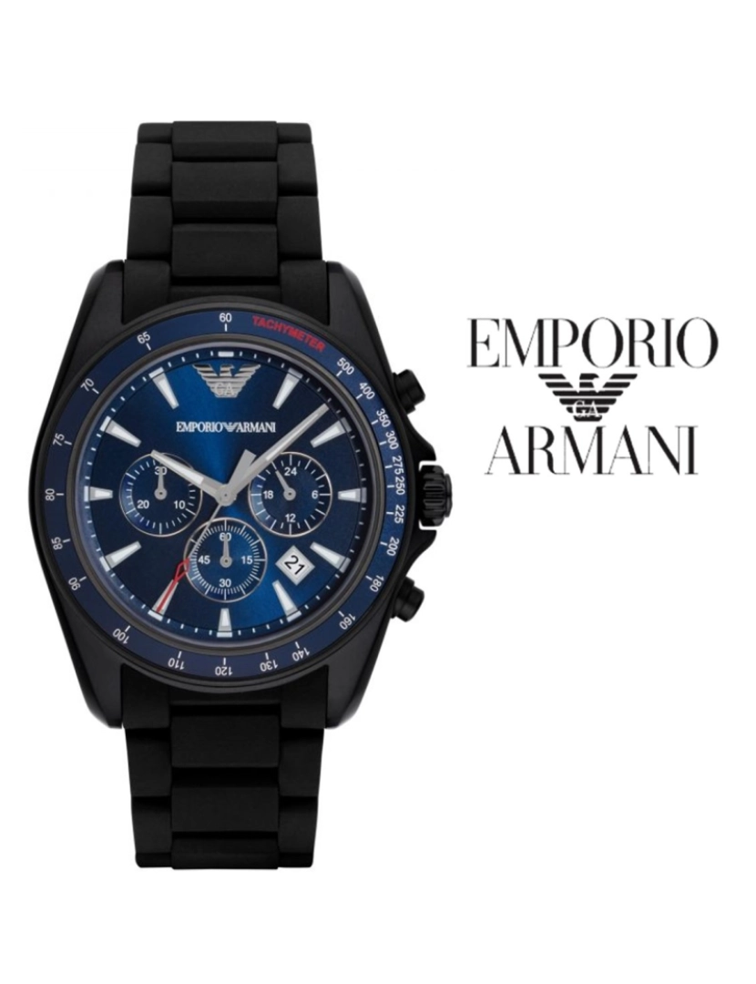 Armani - Relógio Emporio Armani Sport Homem Preto e Azul