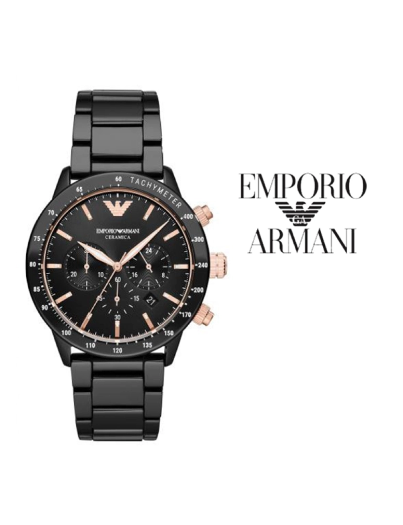 Armani - Relógio Homem Preto