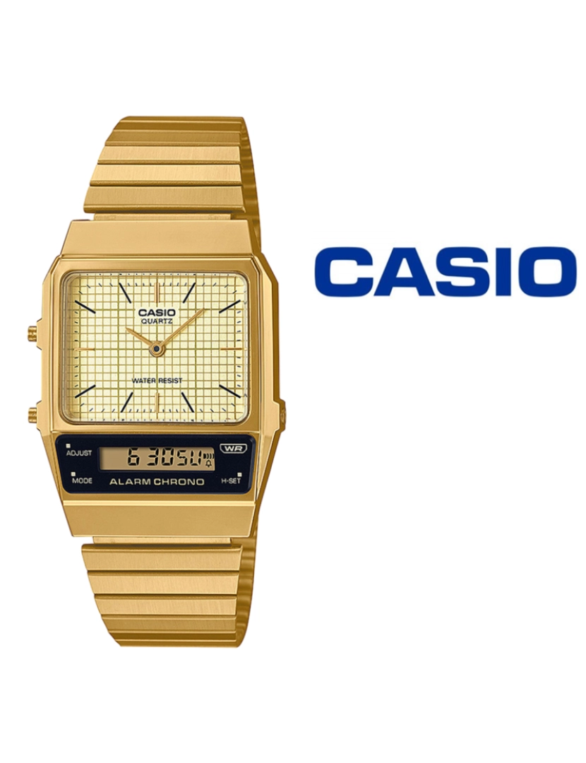 Casio - Relógio Unisexo Retro Vintage Dourado