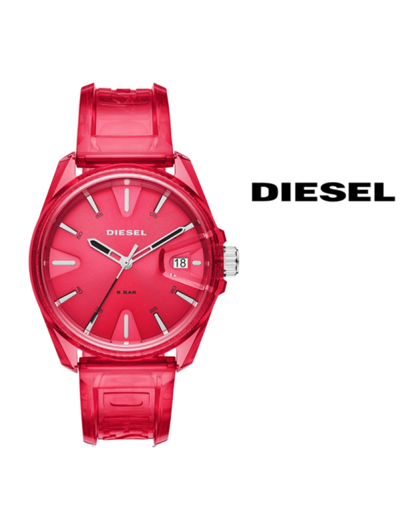 Diesel - Relógio Unisexo Vermelho
