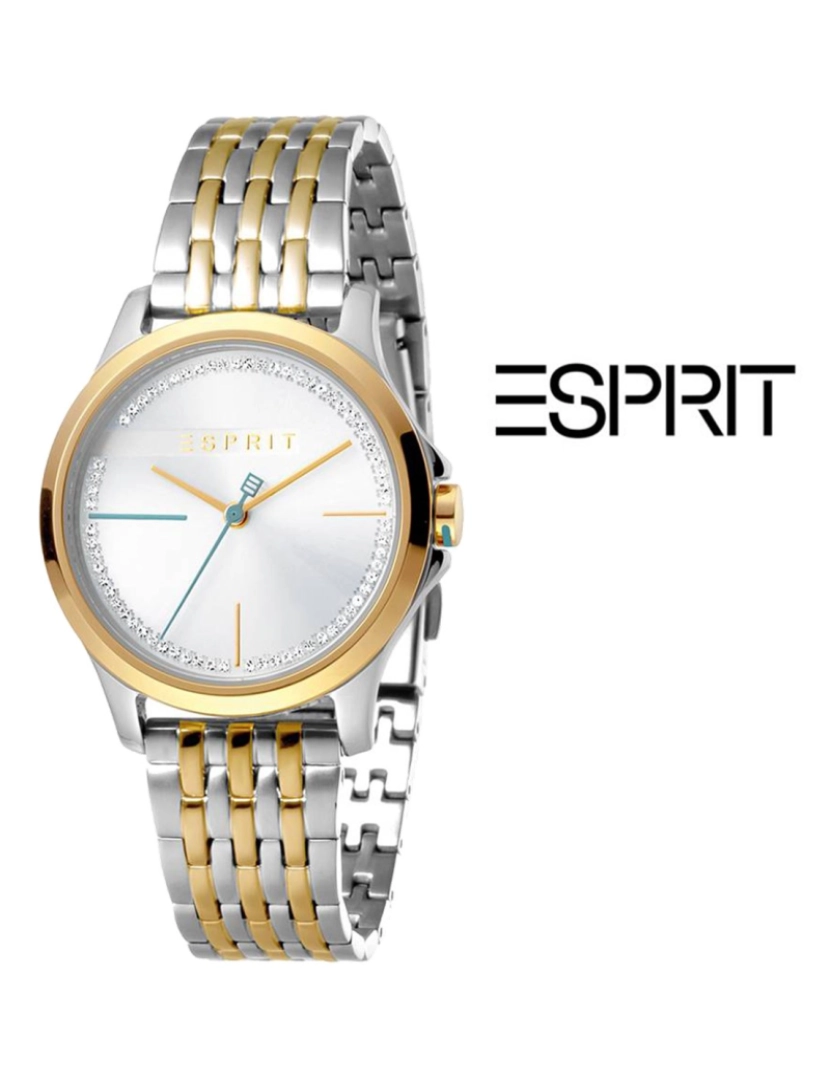 Esprit - Relógio Esprit Senhora Prateado e Dourado