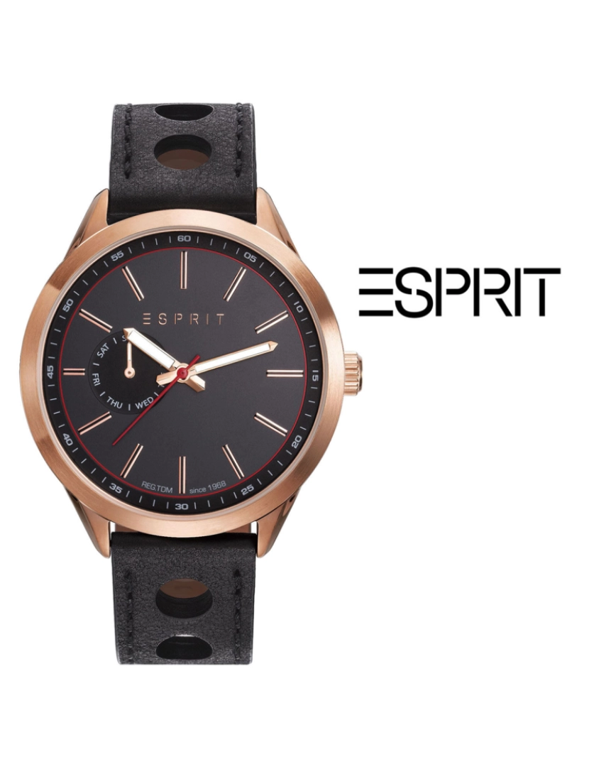 Esprit - Relógio Esprit® Homem Preto