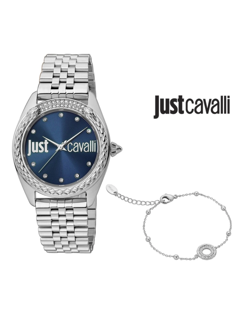 Just Cavalli  - Relógio Senhora Cinza Prateado