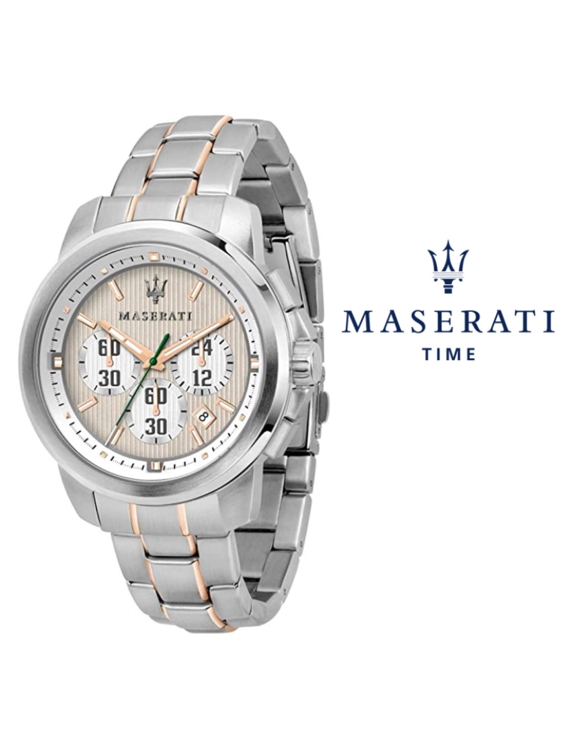 Maserati - Relógio Maserati Royale Prateado