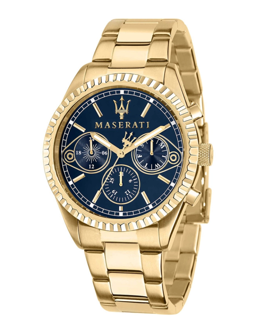 Maserati - Relógio Homem Dourado