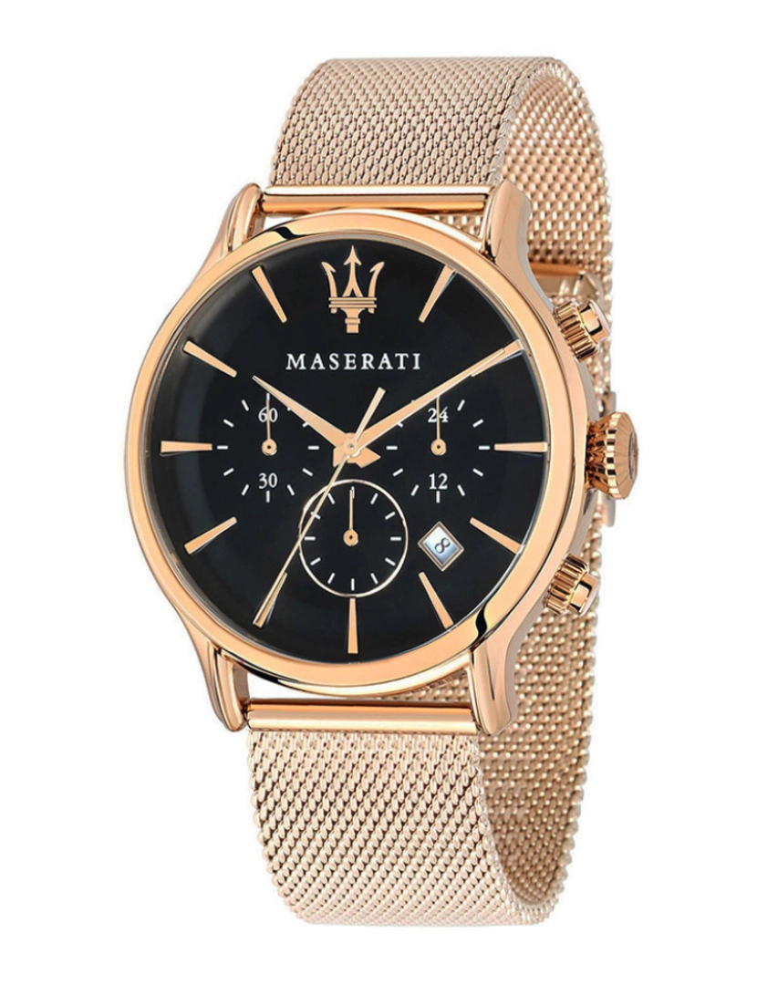 Maserati - Relógio Epoca Dourado e Preto