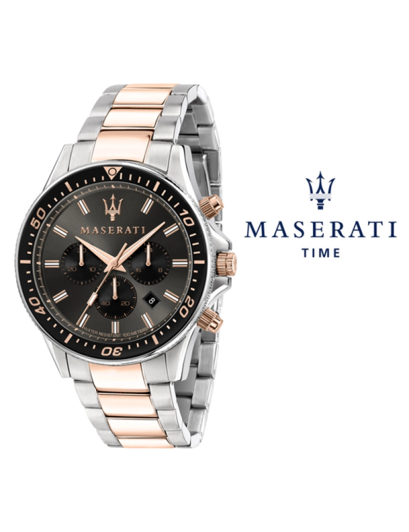 Maserati - Relógio de Homem Prateado