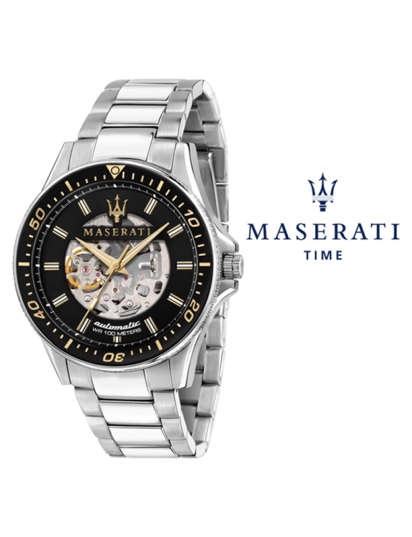 Maserati - Relógio de Homem Prateado