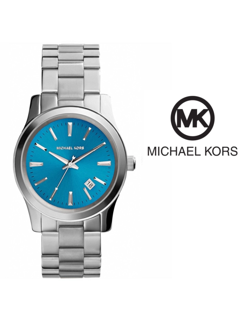 Michael Kors - Relógio Michael Kors com fundo azul 