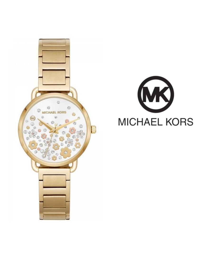 Michael Kors - Relógio Senhora Dourado E Branco 