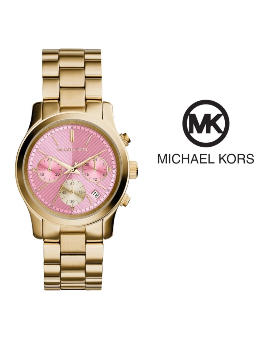 Michael Kors - Relógio Michael Kors Dourado e Rosa 