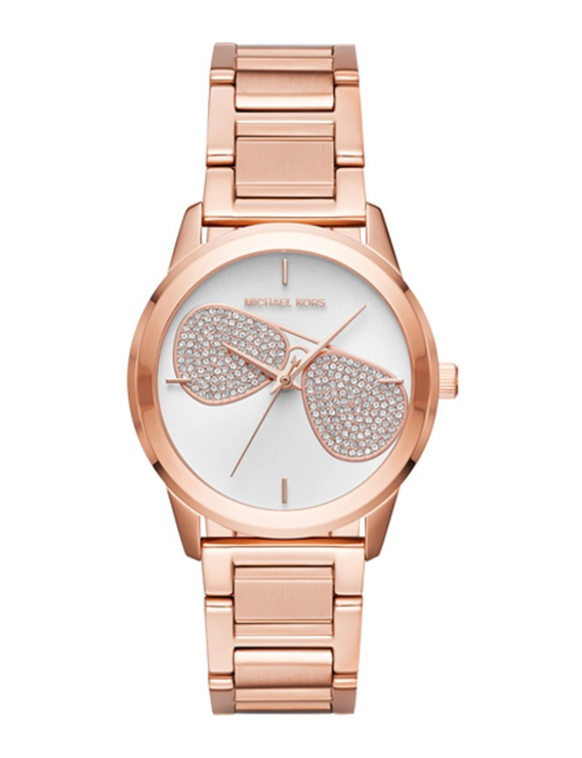 Michael Kors - Relógio Senhora Dourado Rosa e Branco