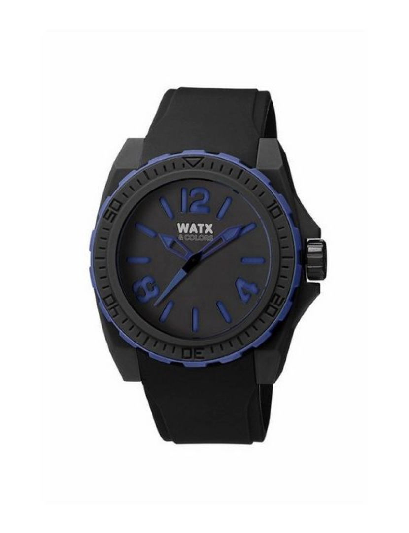 Watx&Co - Relógio de pulseira Preto -Azul 