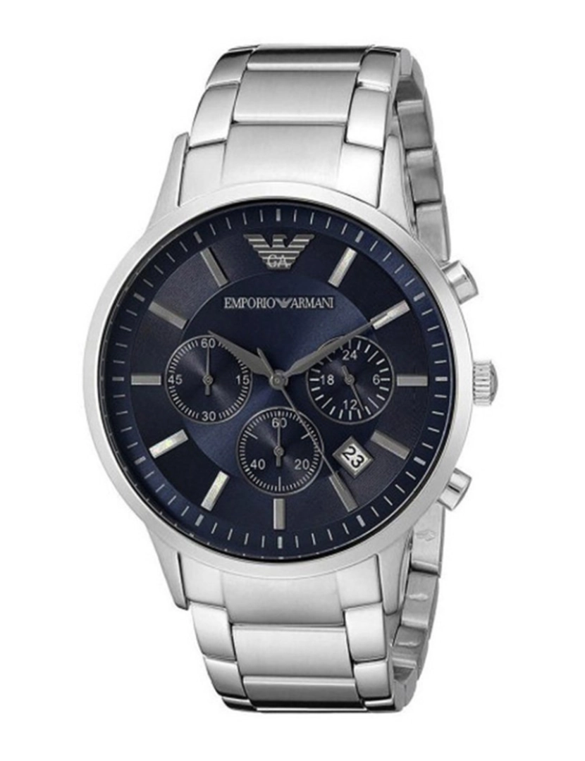 Armani - Relógio Homem Prateado e Azul I