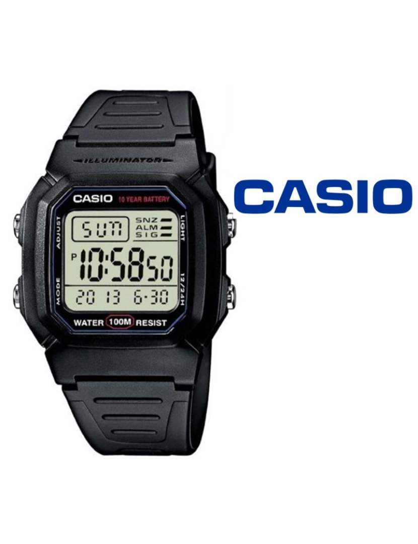 Casio - Relógio Unisexo CASIO Collection Preto